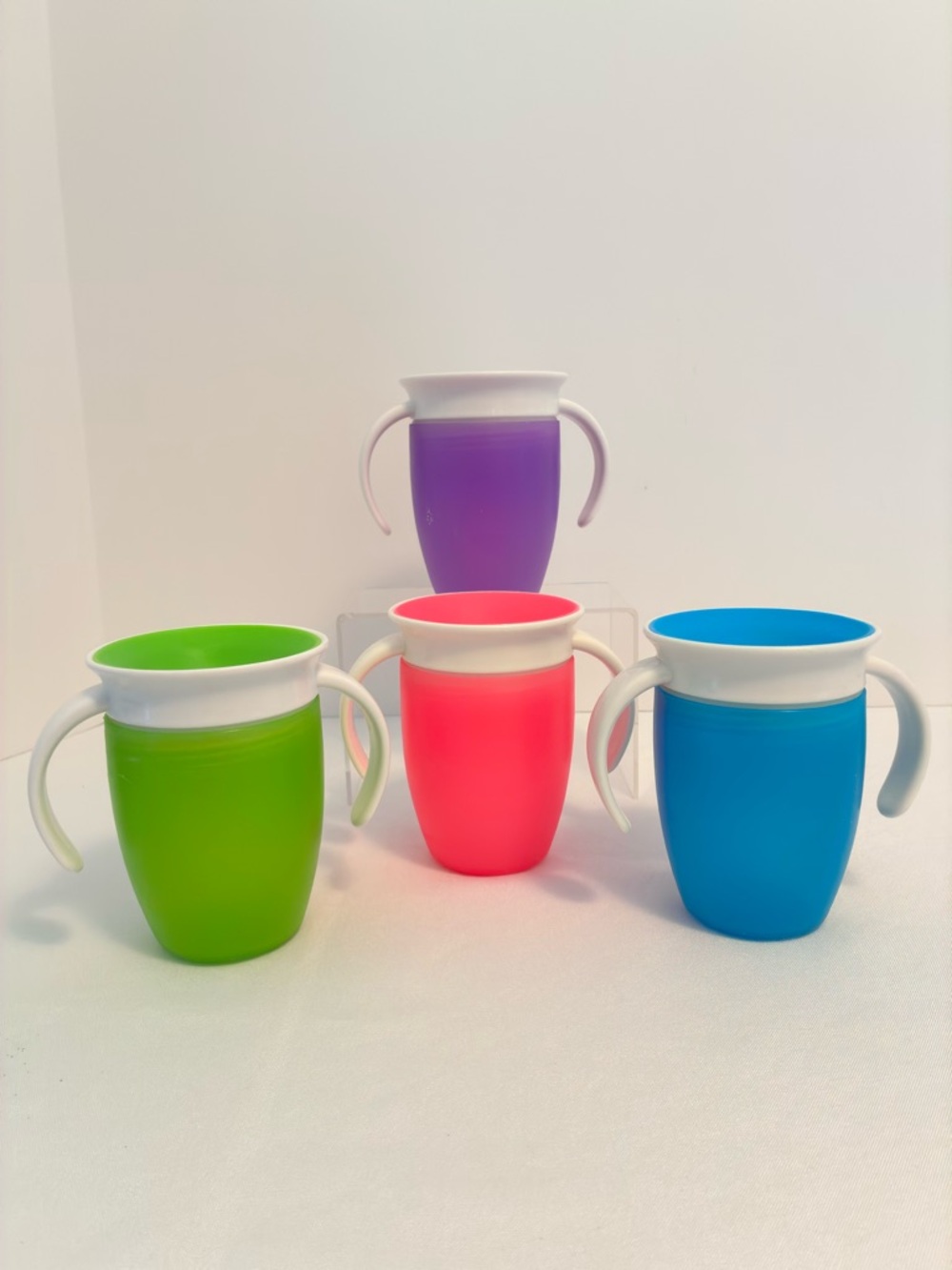 Munchkin Miracle 360 Trainer Cup Pink Blue Green Purple Set of 4